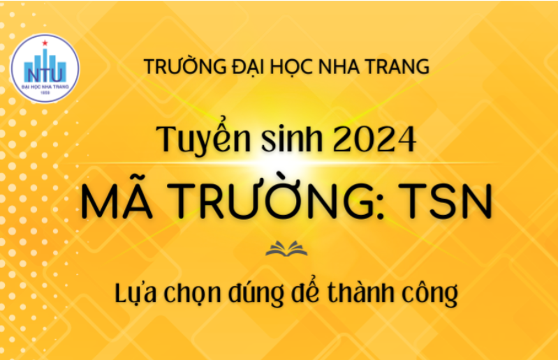Trường Đại học Nha Trang tuyển sinh đại học chính quy năm 2024