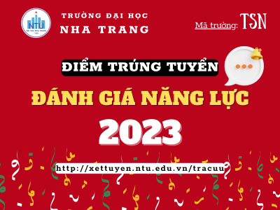 TB Điểm chuẩn trúng tuyển Điểm đánh giá năng lực của ĐHQG-HCM năm 2023