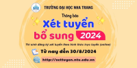 THÔNG BÁO XÉT TUYỂN BỔ SUNG 2024