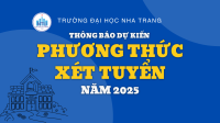 PHƯƠNG HƯỚNG TUYỂN SINH 2025 (DỰ KIẾN)